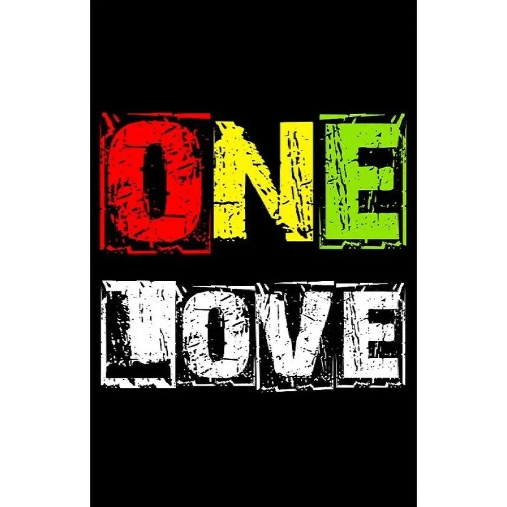 New One Love Bath Beach Pool Gift Towel Rasta Colors Reggae Music One Heart Soft